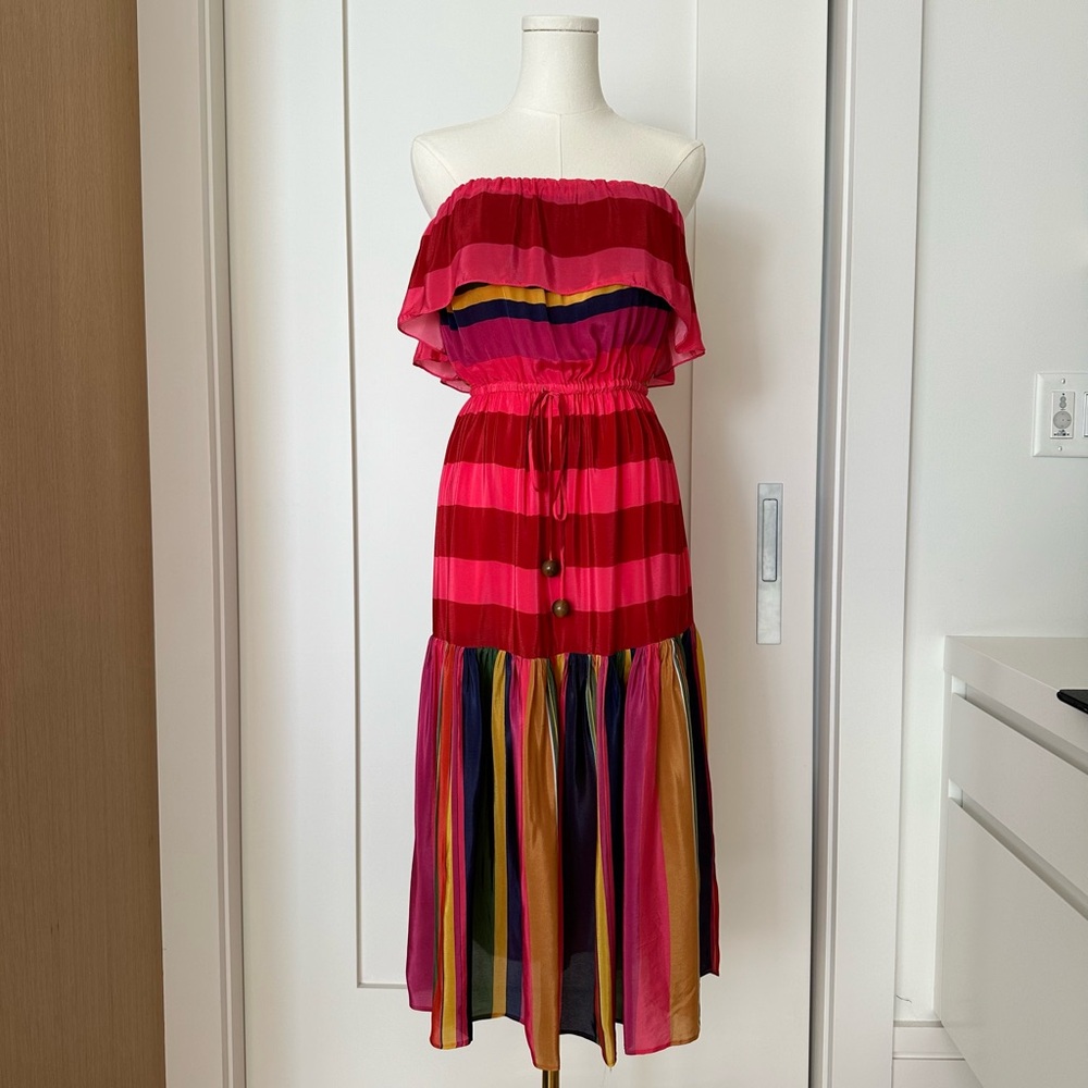 FARM RIO strapless dress size S.
